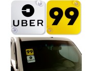 Placa Indicativas Uber 99 Motorista De Aplicativos Carro